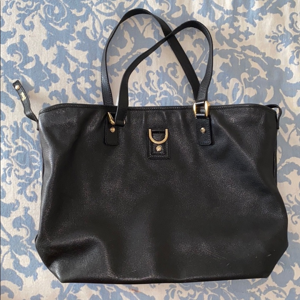 GUCCI Black Tote with Gold Hardware
